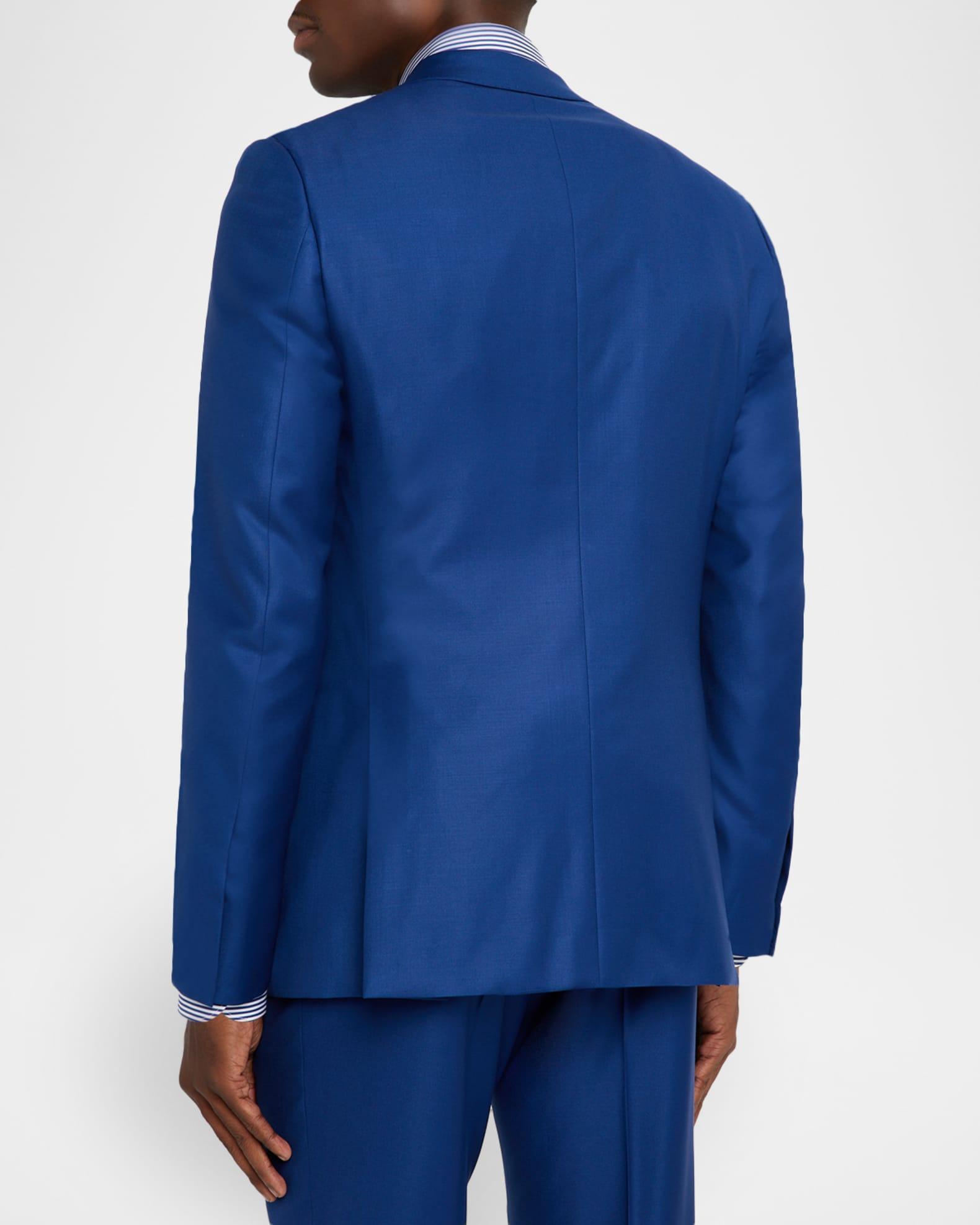 Men's Solid Blue Classic Suit Product Image