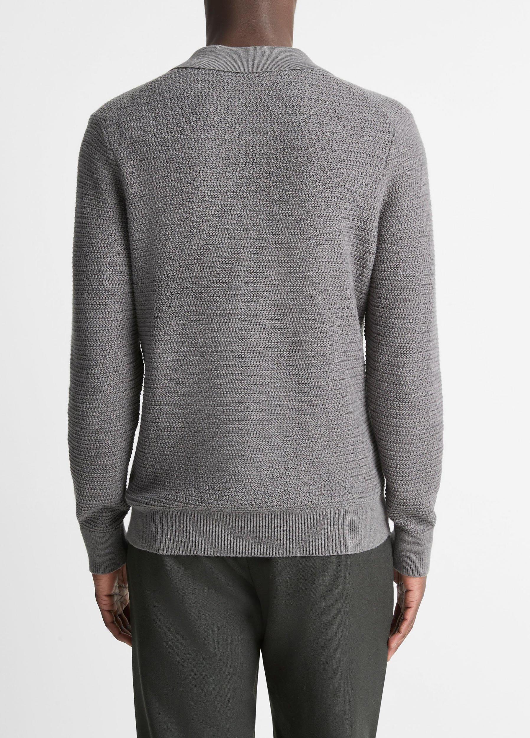 Mens Craftsman Rib Sweater with Johnny Collar Product Image