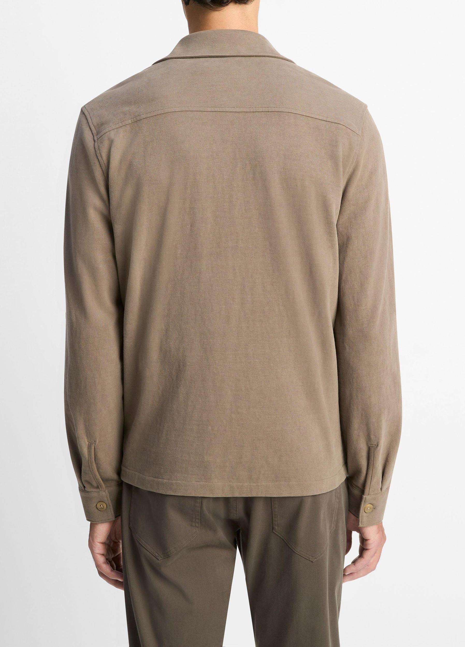 Heavy Sueded Cotton Shirt Jacket Product Image