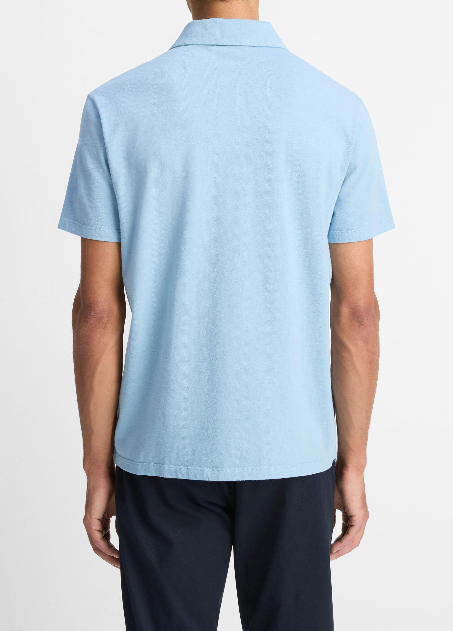 Garment Dye Cotton Polo Shirt Product Image
