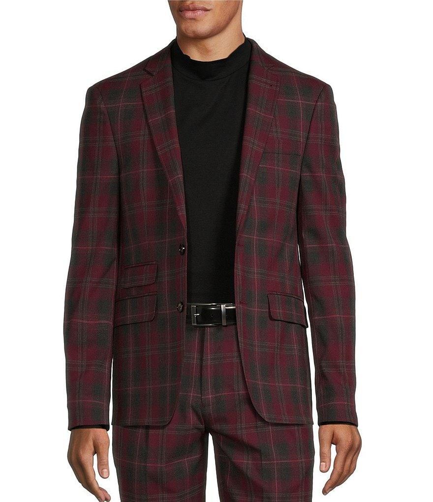 Murano Slim Fit Plaid Suit Separates Jacket Product Image