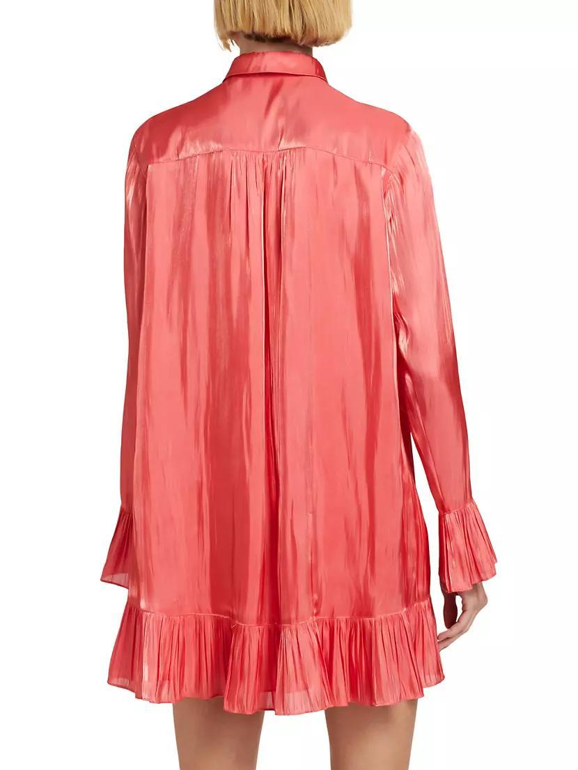Iva Satin Shirtdress Product Image