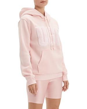 Womens Fuzzy Logo Hoodie Product Image