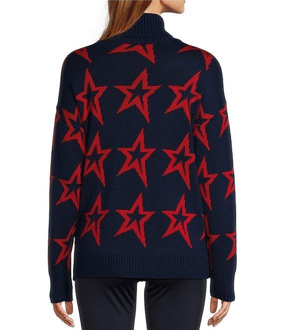Antonio Melani Active Star Wool Turtleneck Long Sleeve Sweater Product Image