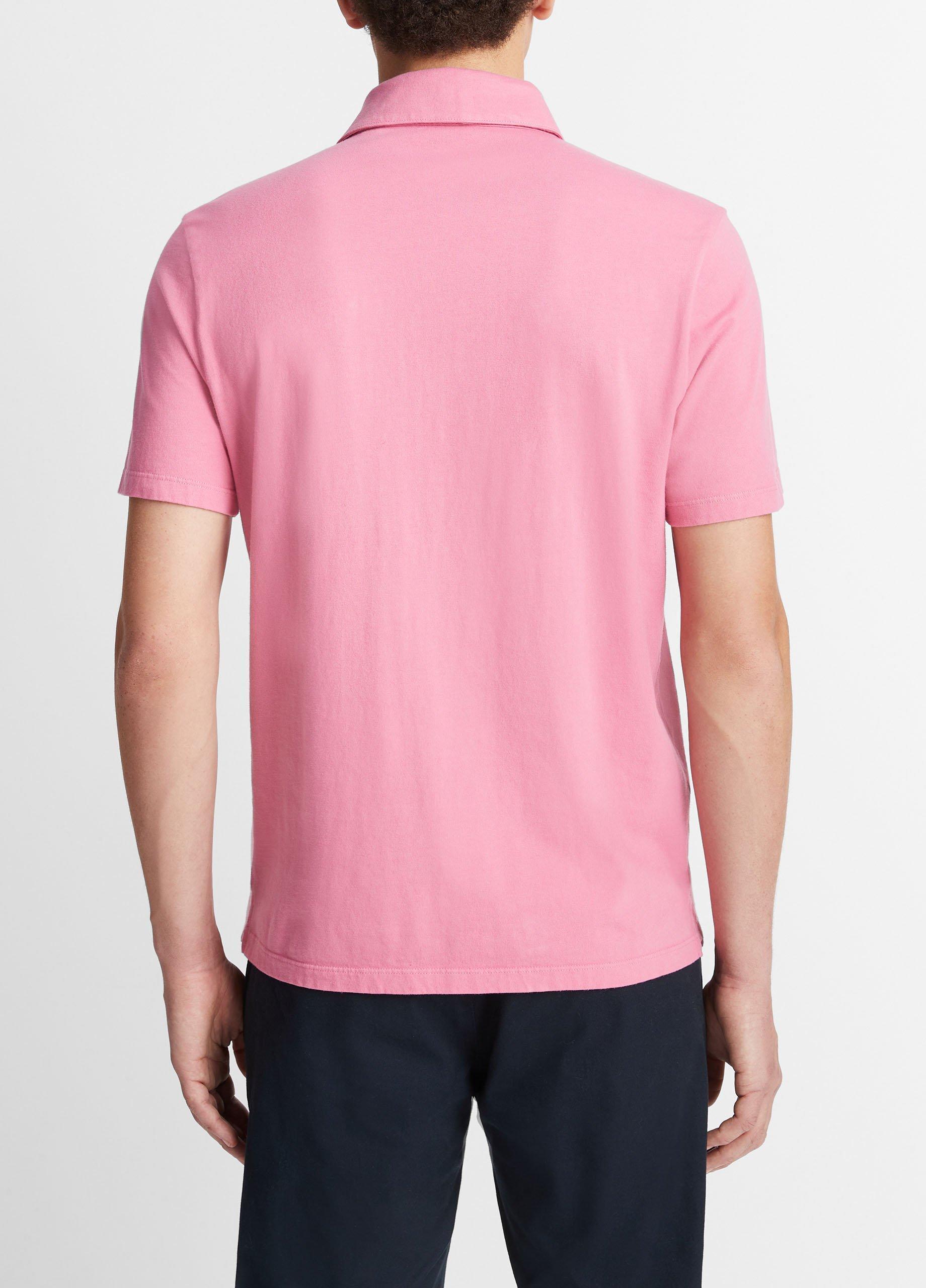 Garment Dye Cotton Polo Shirt Product Image