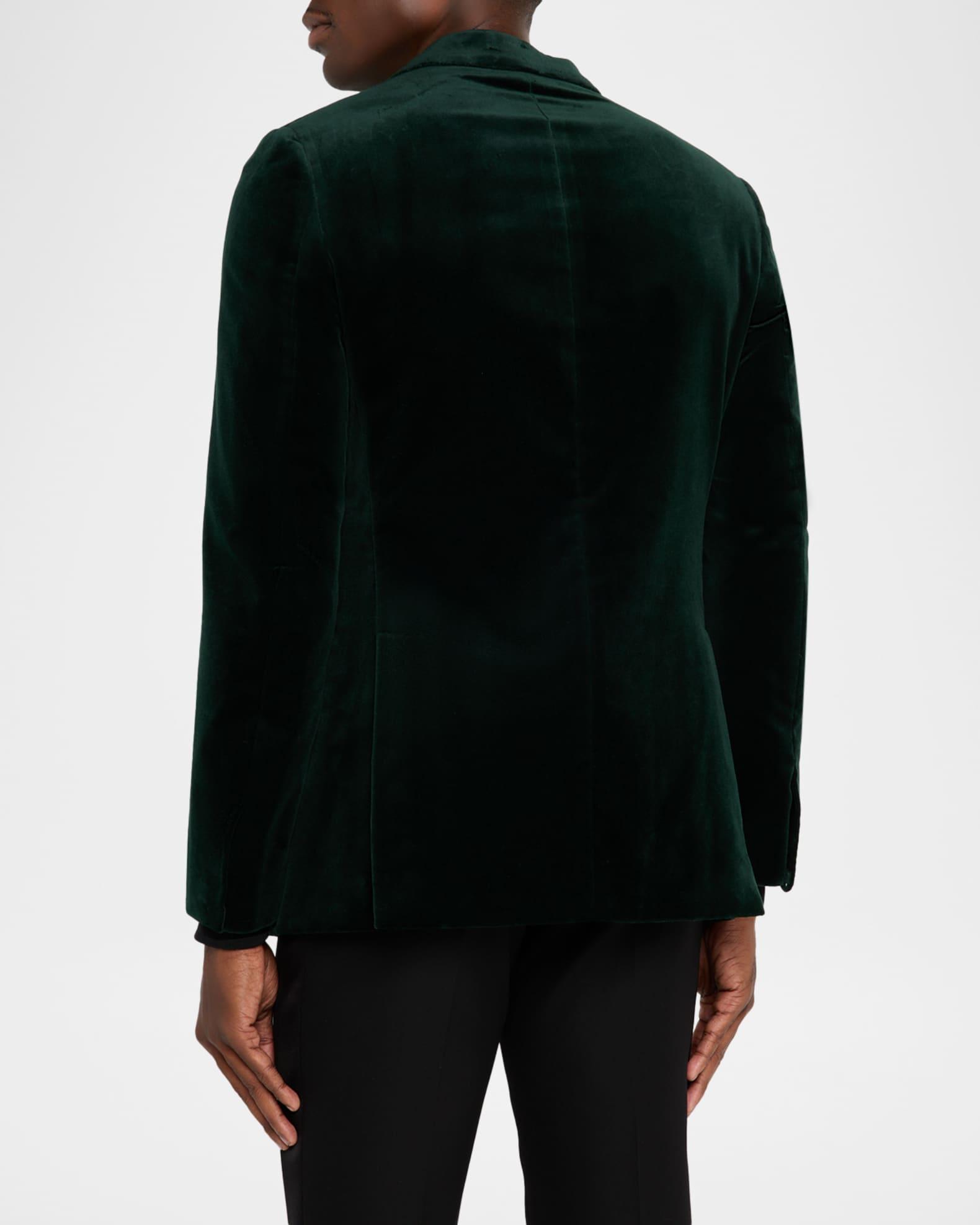Men's Velvet Single-Breasted Blazer Product Image