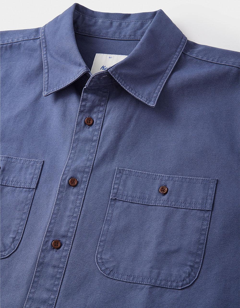KATIN Coast CPO Mens Button Up Shirt - BLUE Product Image