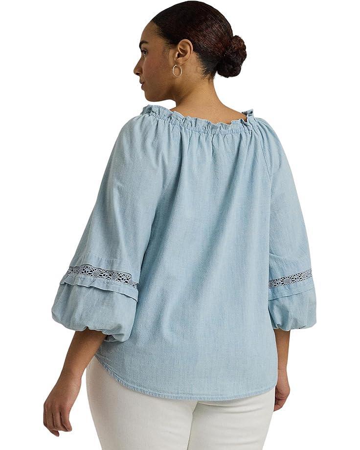 Plus Size Print Crepe Shirtdress Product Image