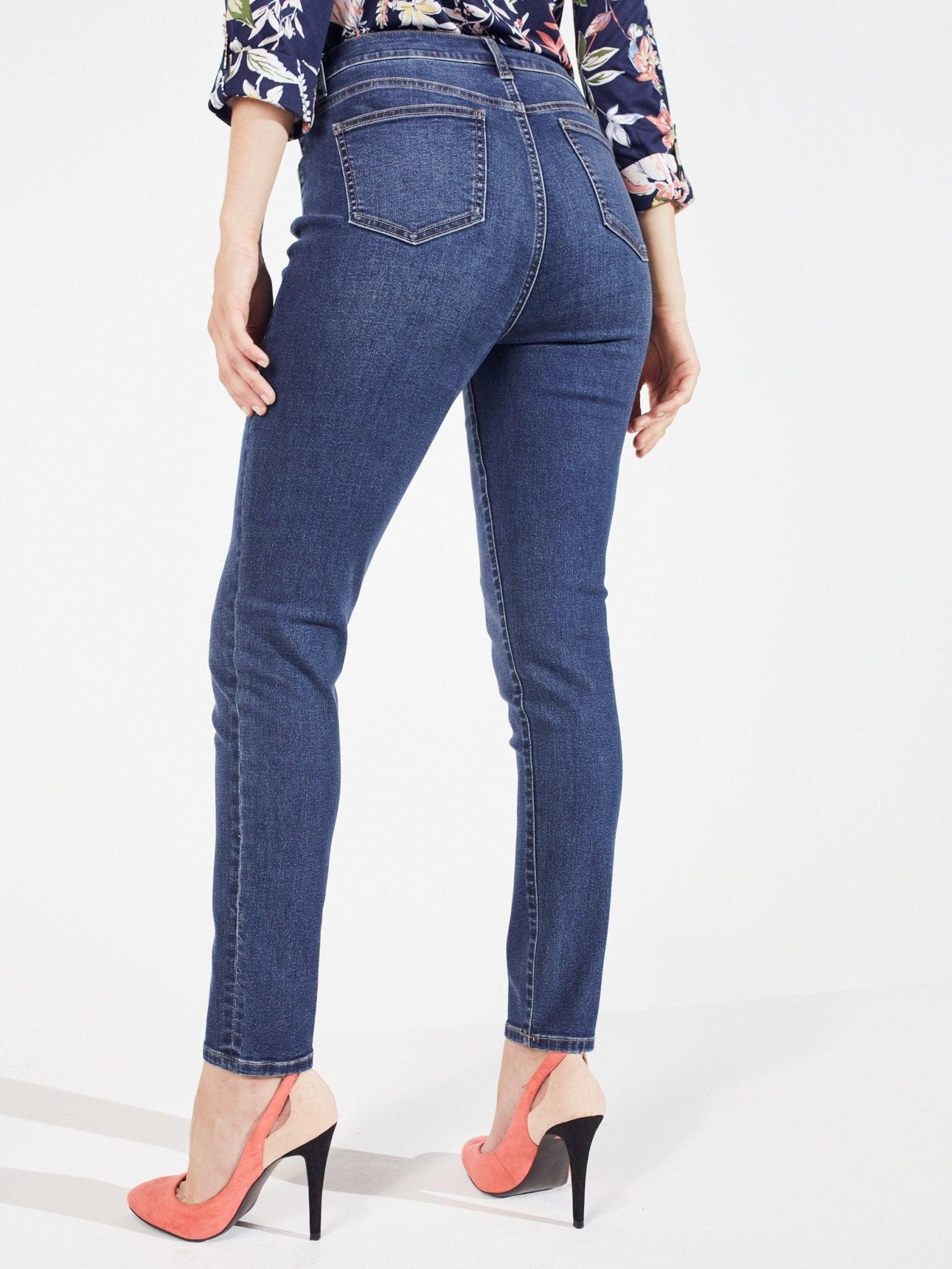 Signature Skinny 5 Pocket Denim Jean-Petite Female Product Image
