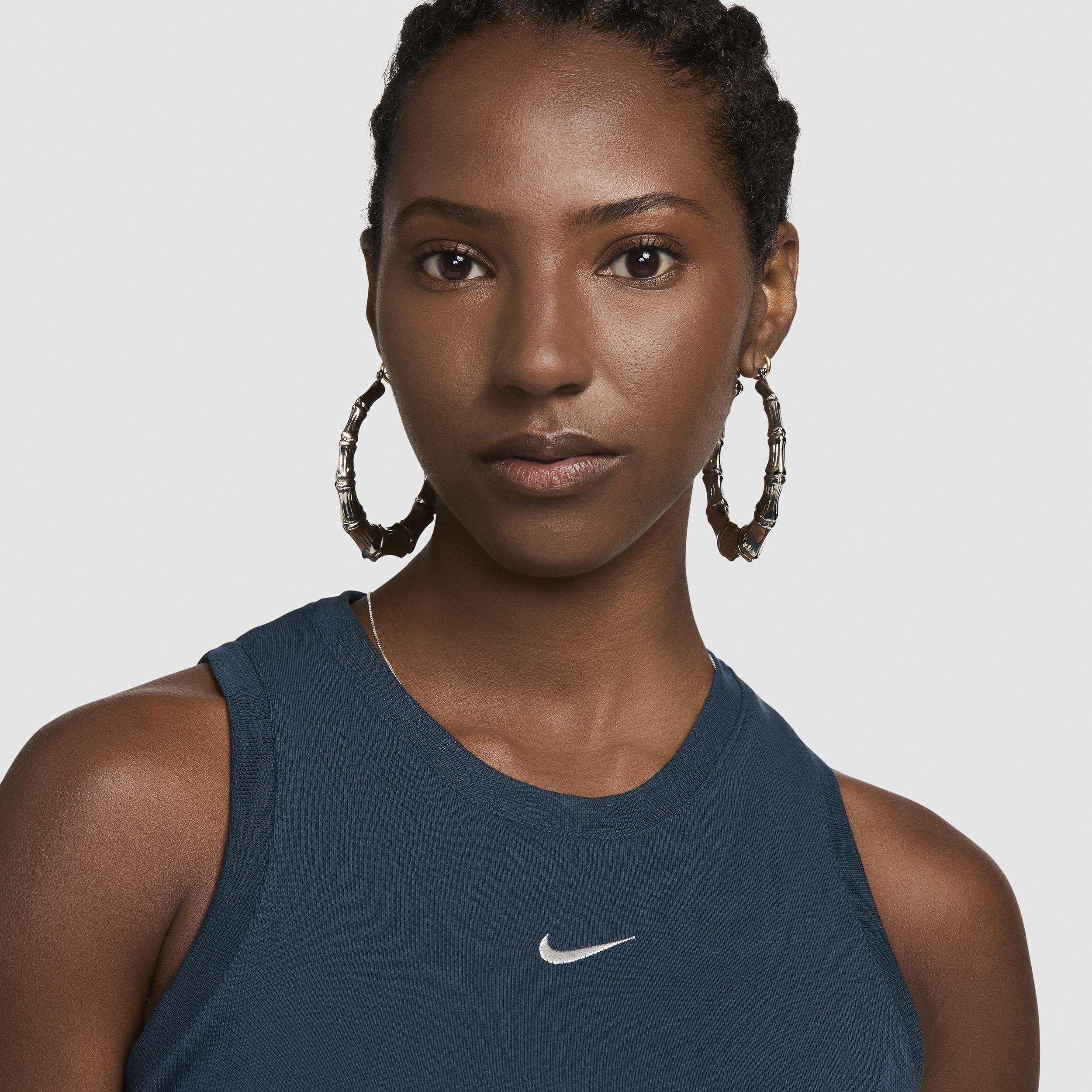 Nike Sportswear Chill Knit Women's Tight Cropped Mini-Rib Tank Top Product Image