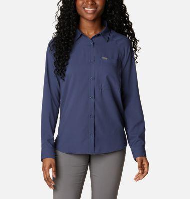 Women's Columbia Anytime Lite™ Long-Sleeve Shirt, Size: XXL, Nocturnal Product Image