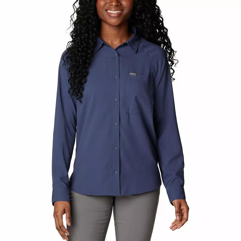 Women's Columbia Anytime Lite™ Long-Sleeve Shirt, Size: XXL, Nocturnal Product Image