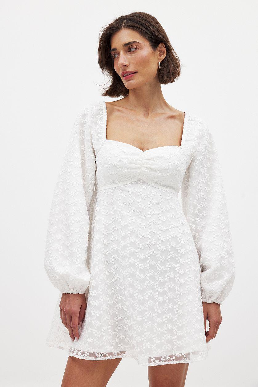 Balloon Sleeve Mini Dress Product Image