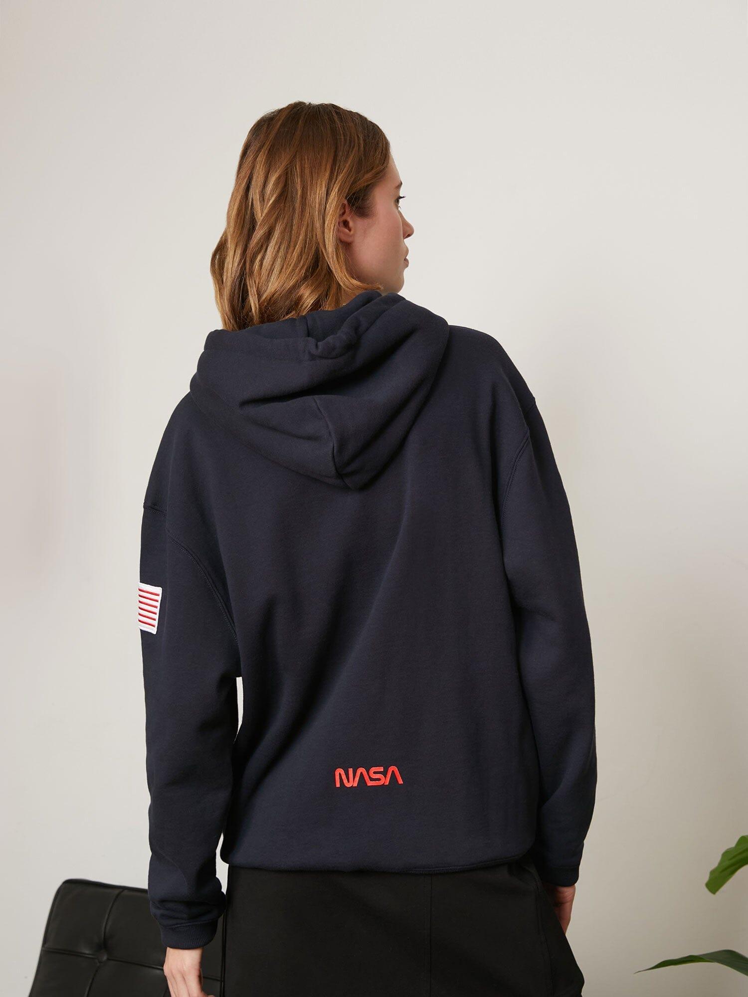NASA WORM LOGO HOODIE (CHARCOAL) Product Image