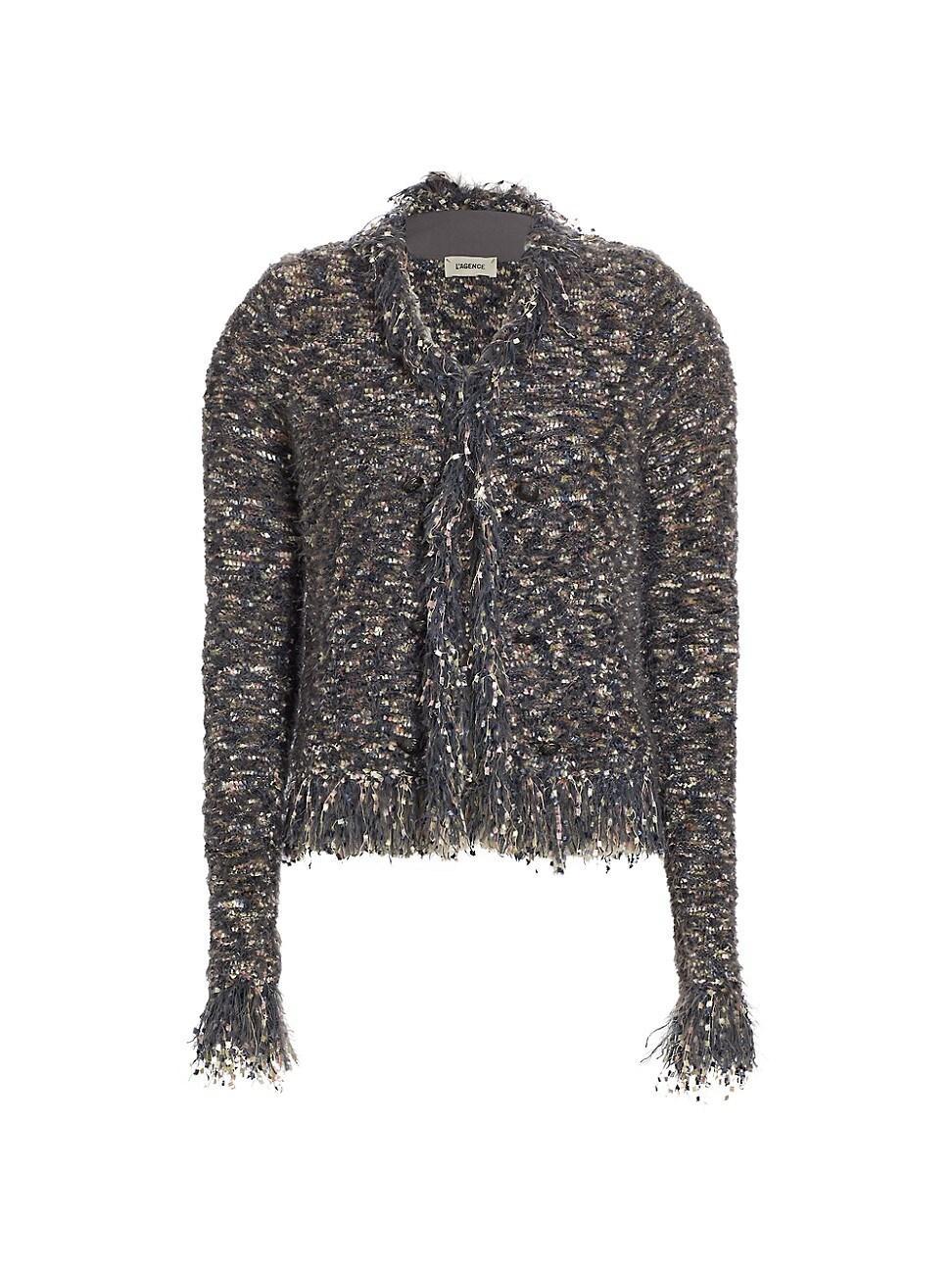 Azure Fuzzy Cardigan Blazer Product Image