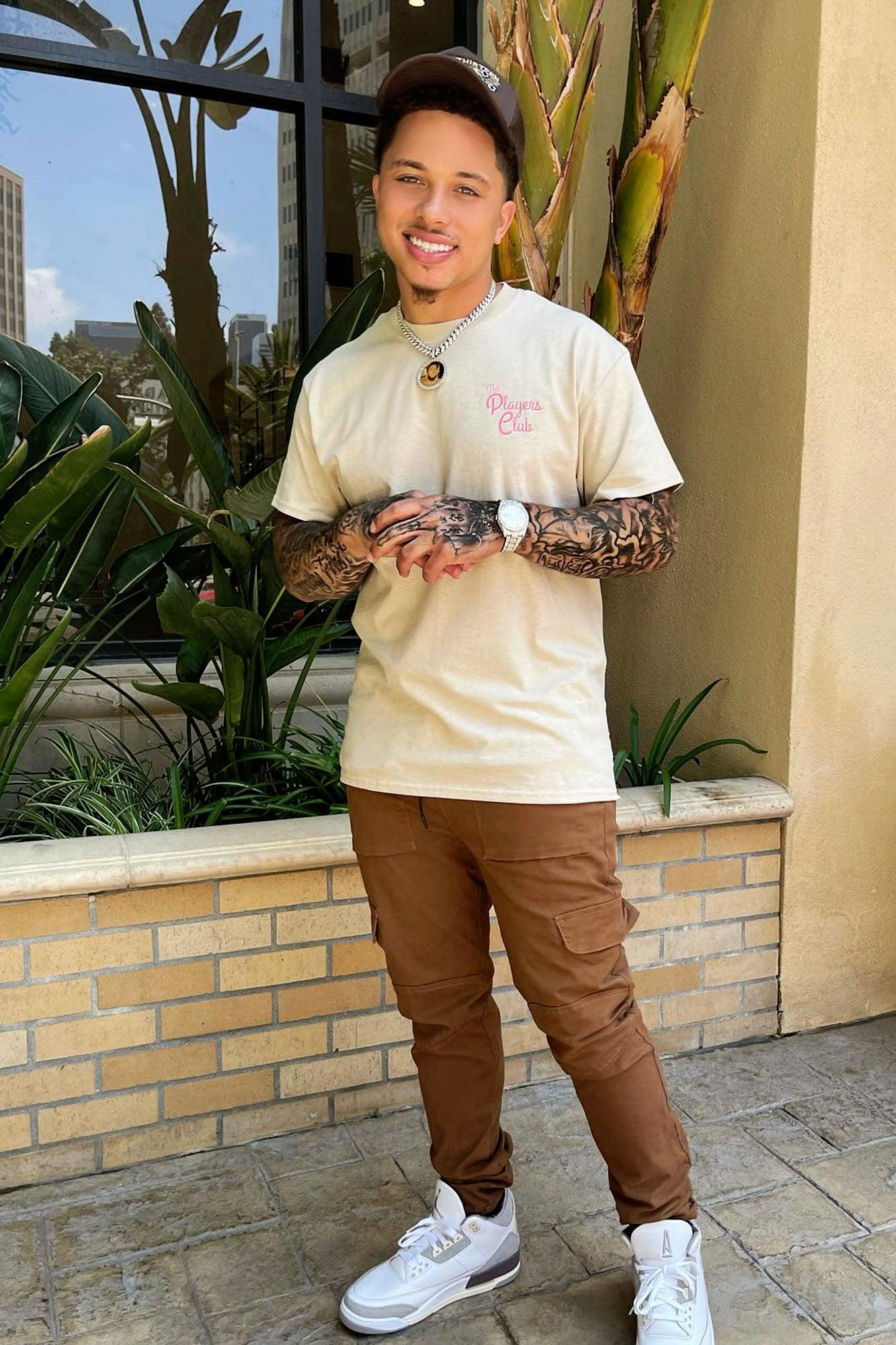 The Players Club Short Sleeve Tee - Tan Product Image