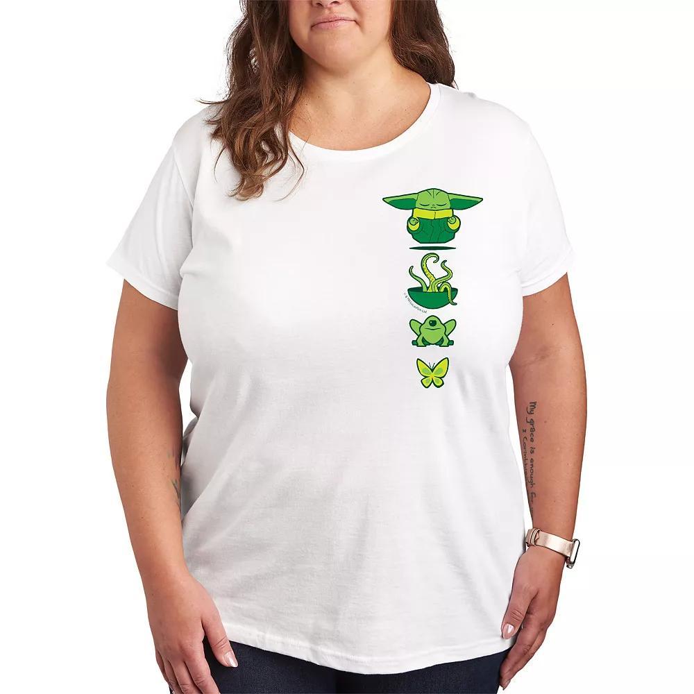 Plus Size The Mandalorian Grogu Icons Graphic Tee, Womens Product Image