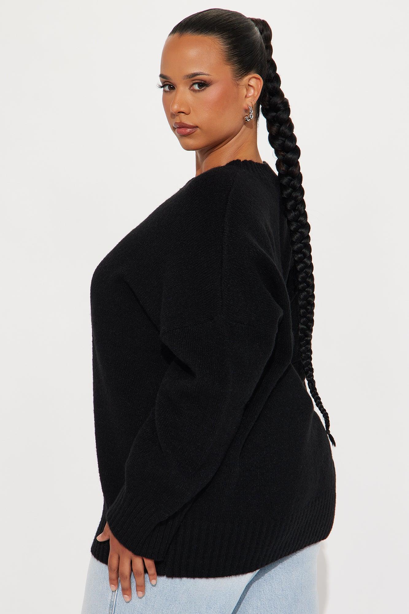 On Wednesdays Pullover Sweater - Black Product Image