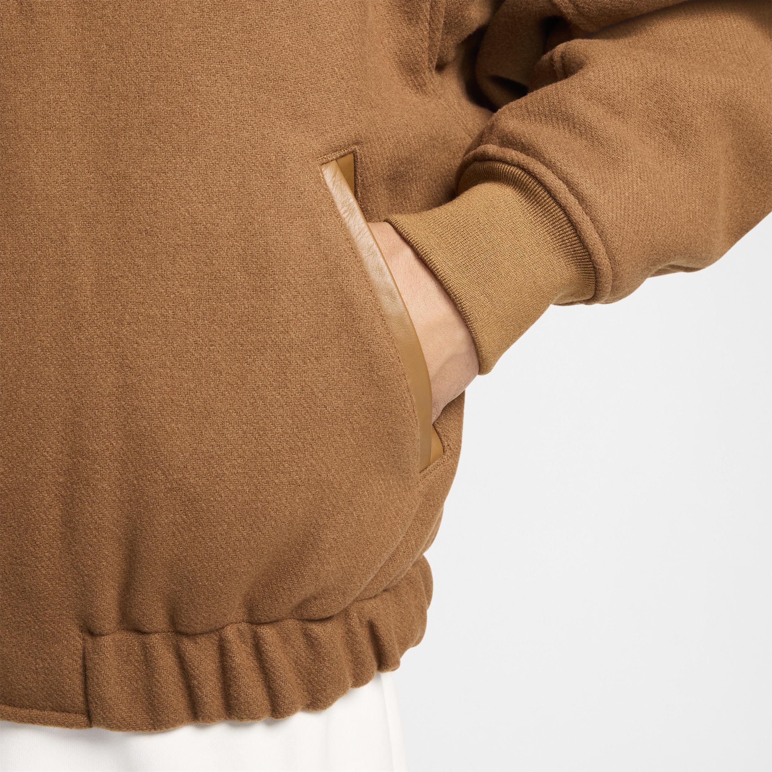 Nike Solo Swoosh Men's Wool Varsity Jacket Product Image