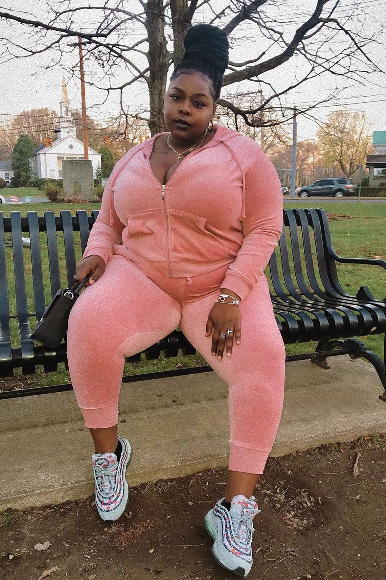 The Original Trendsetter Velour Set - Mauve Product Image