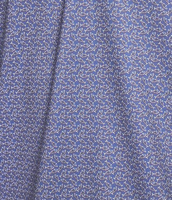 Cremieux Blue Label Performance Stretch Fish Printed Short Sleeve Polo Shirt Product Image