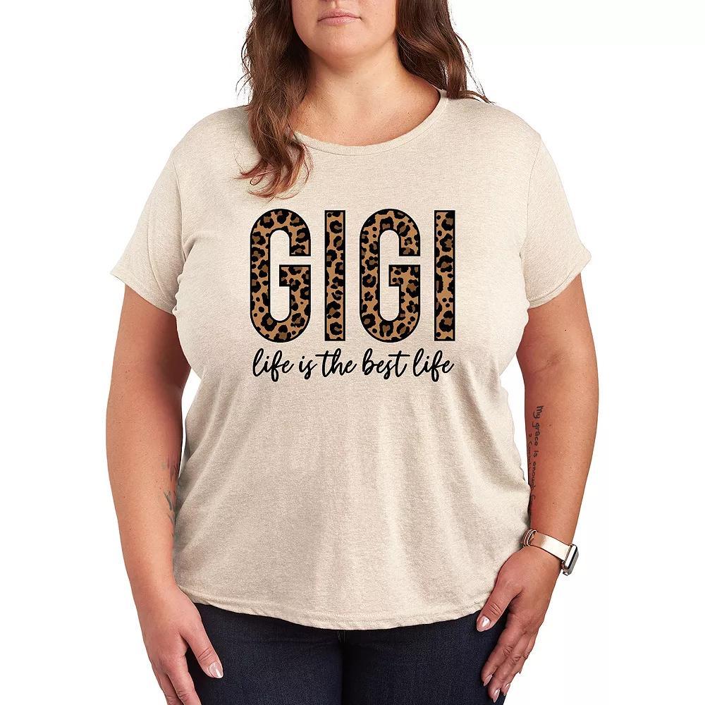 Plus Gigi Life Is The Best Life Graphic Tee, Womens Product Image