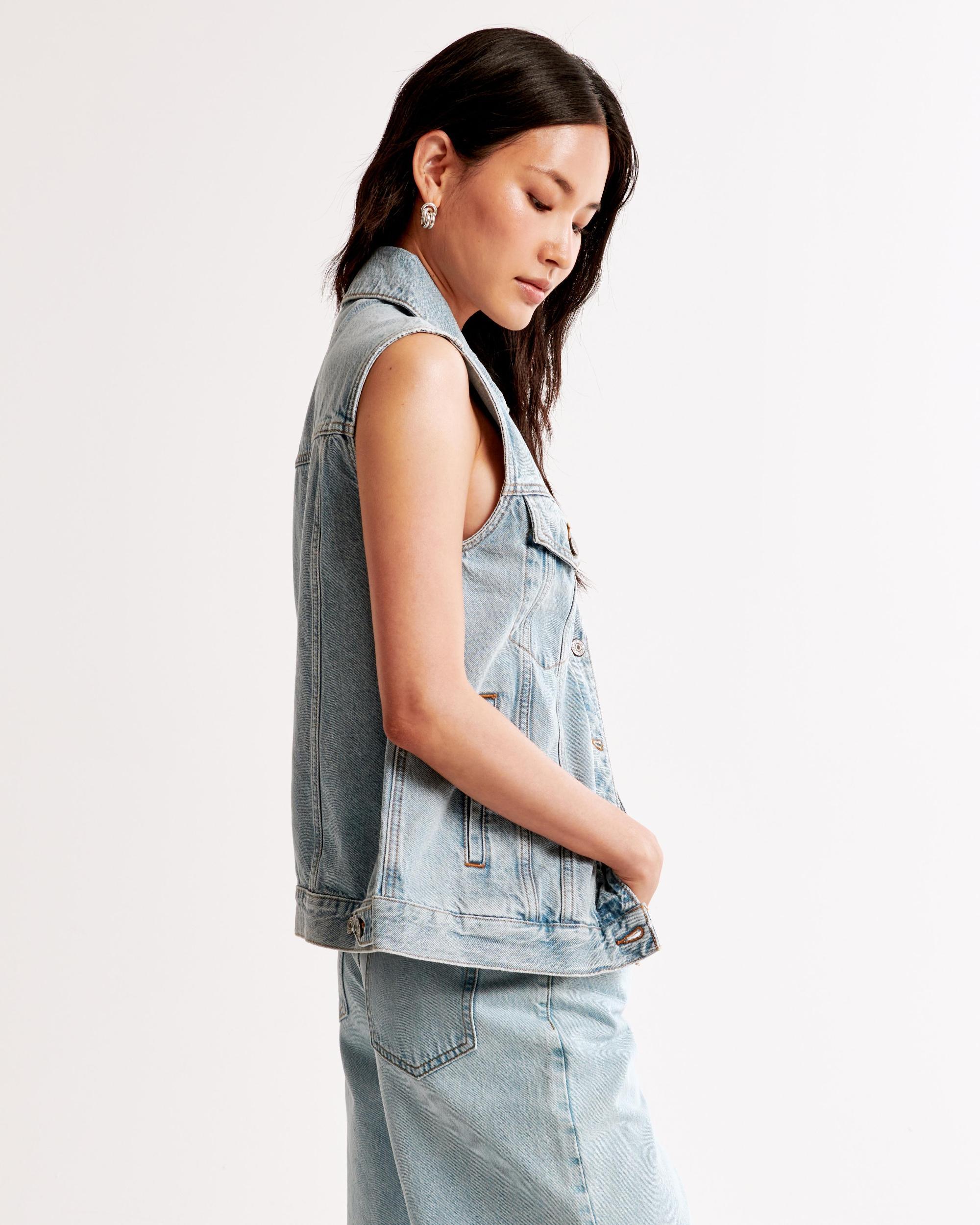 Denim Trucker Vest Product Image