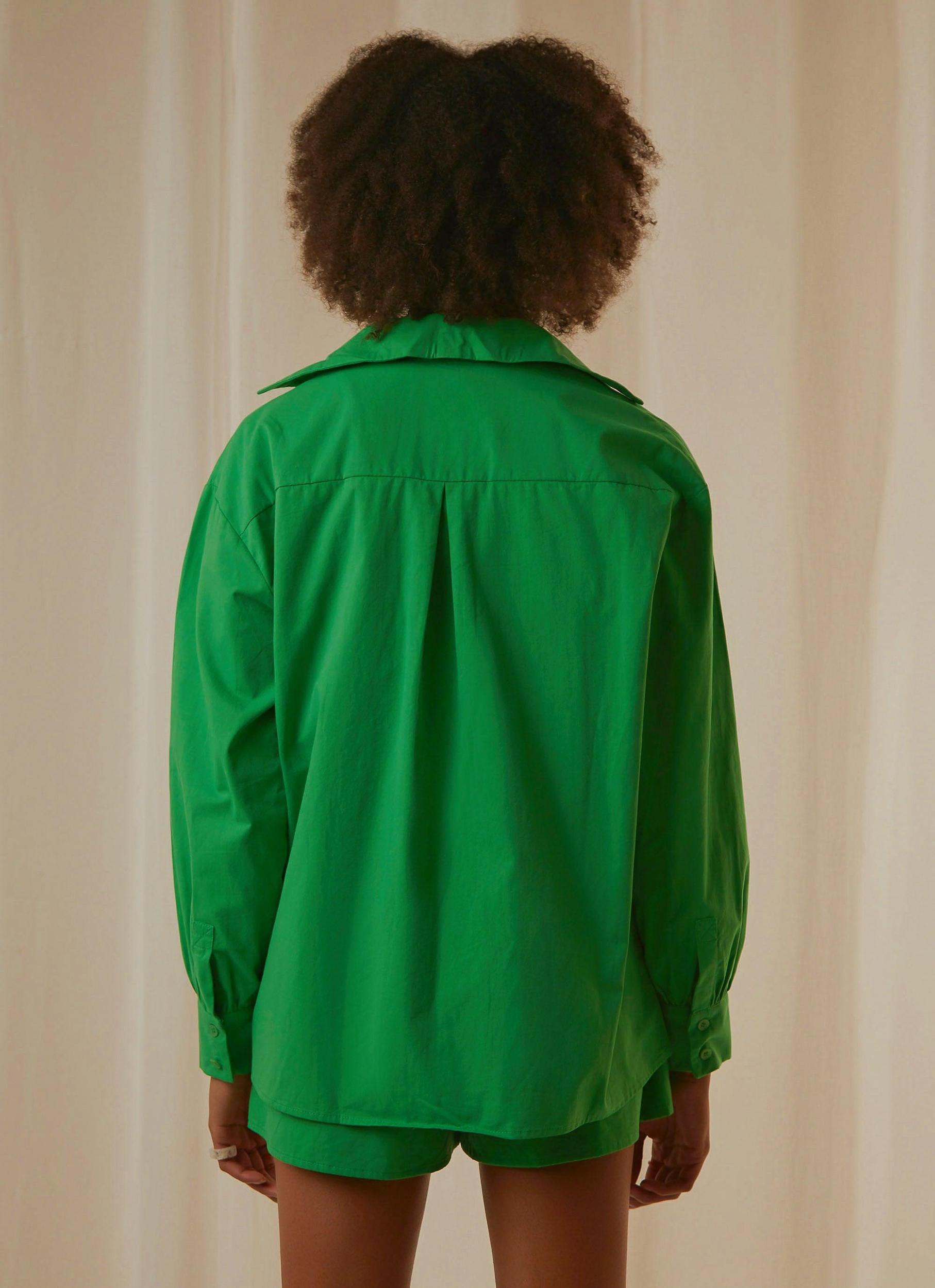 Daydreams Shirt - Jade Green Female Product Image