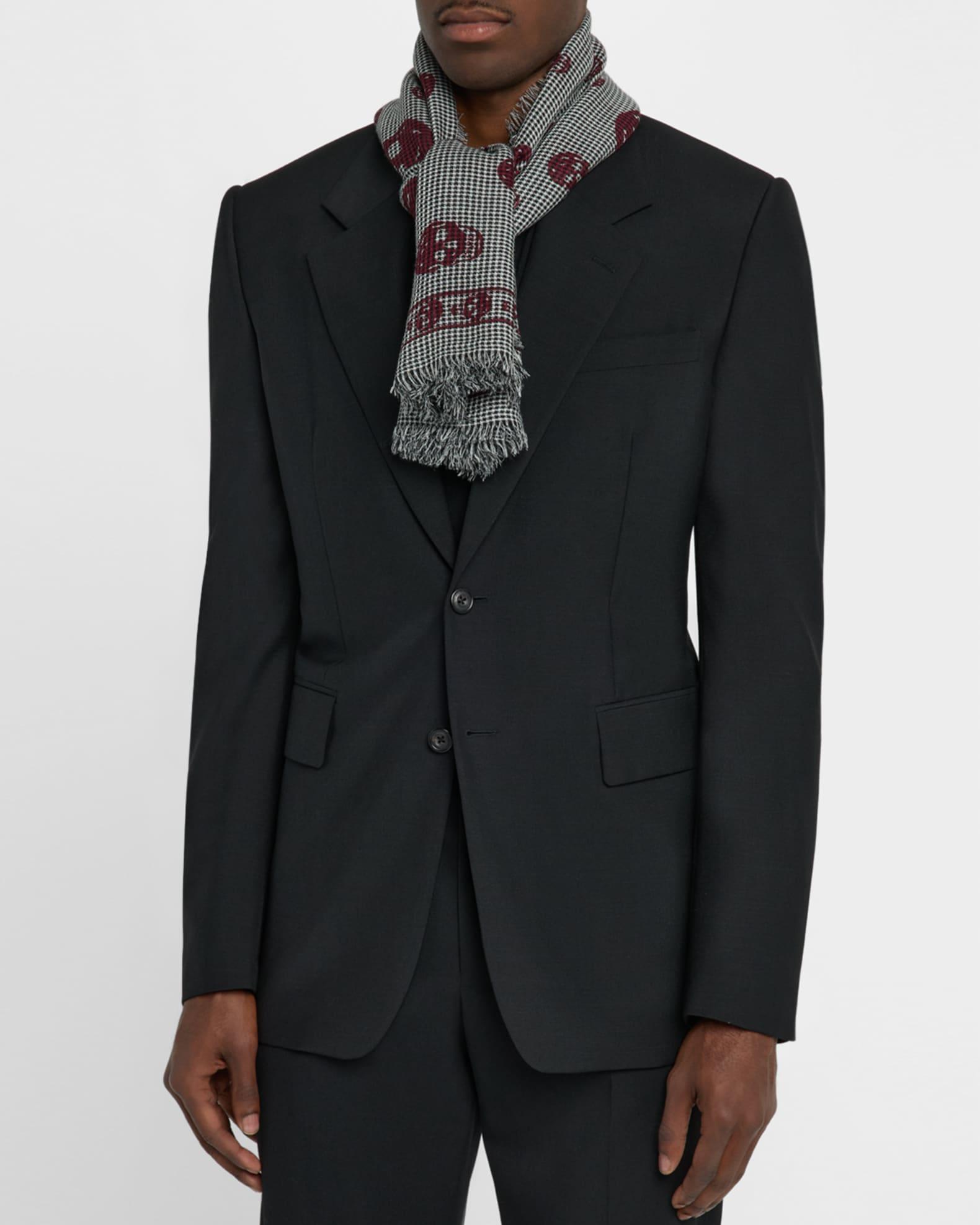 Mens Skull Dogtooth Foulard Product Image