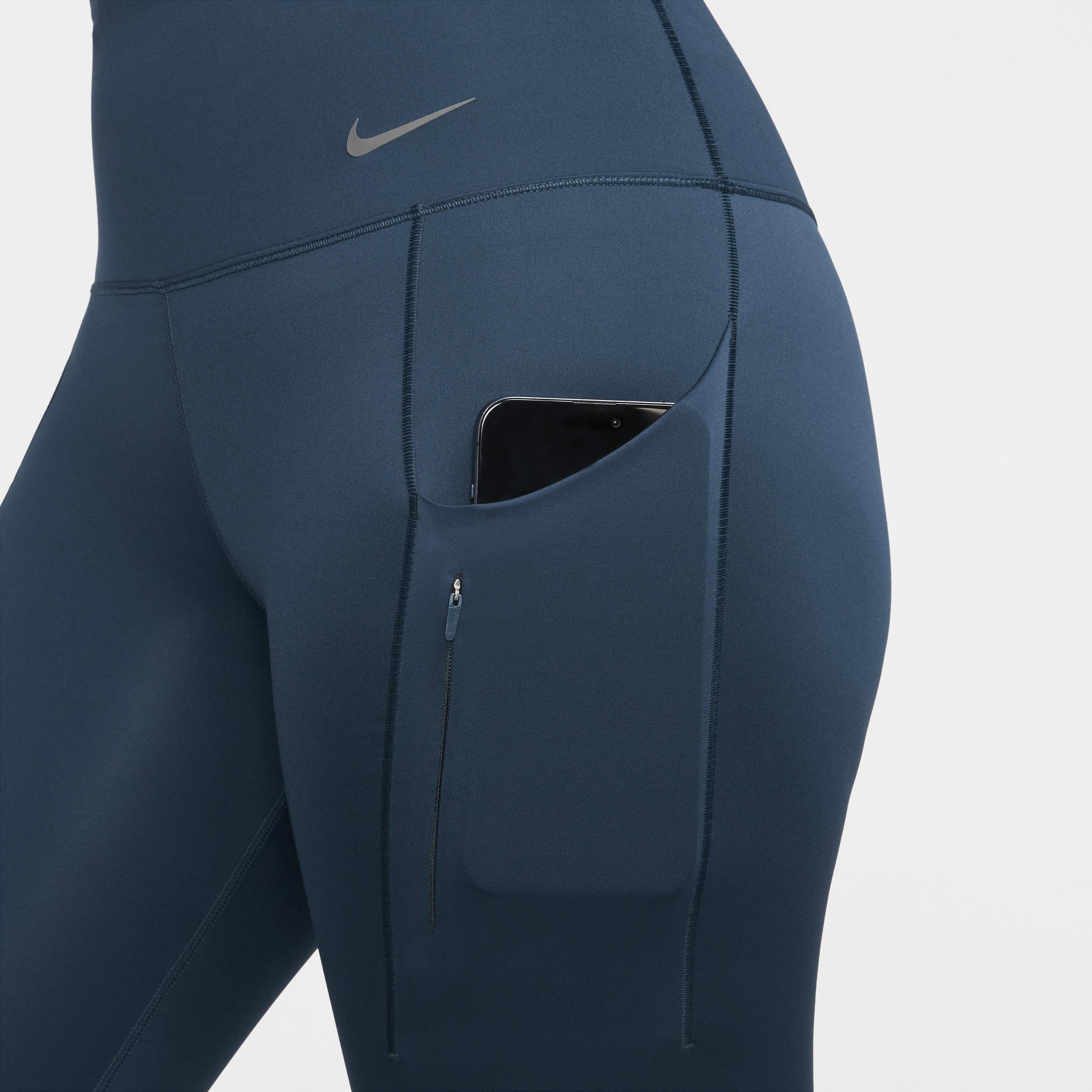 Nike Go Women's Firm-Support High-Waisted Cropped Leggings with Pockets Product Image