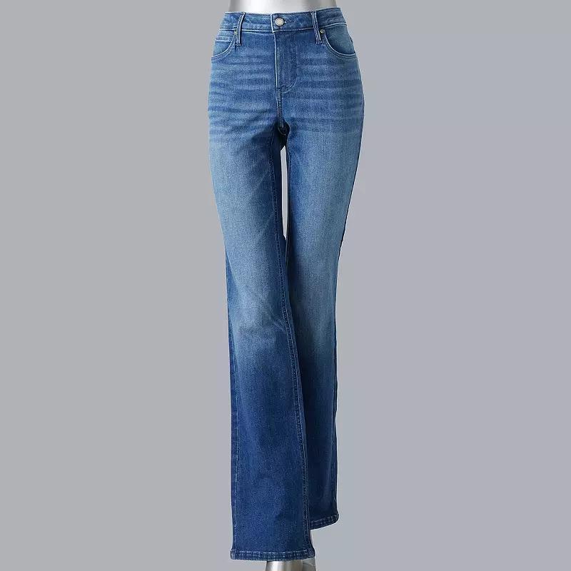 Women's Simply Vera Vera Wang Stretch Bootcut Jeans, Size: 16, Blue Peyton Product Image