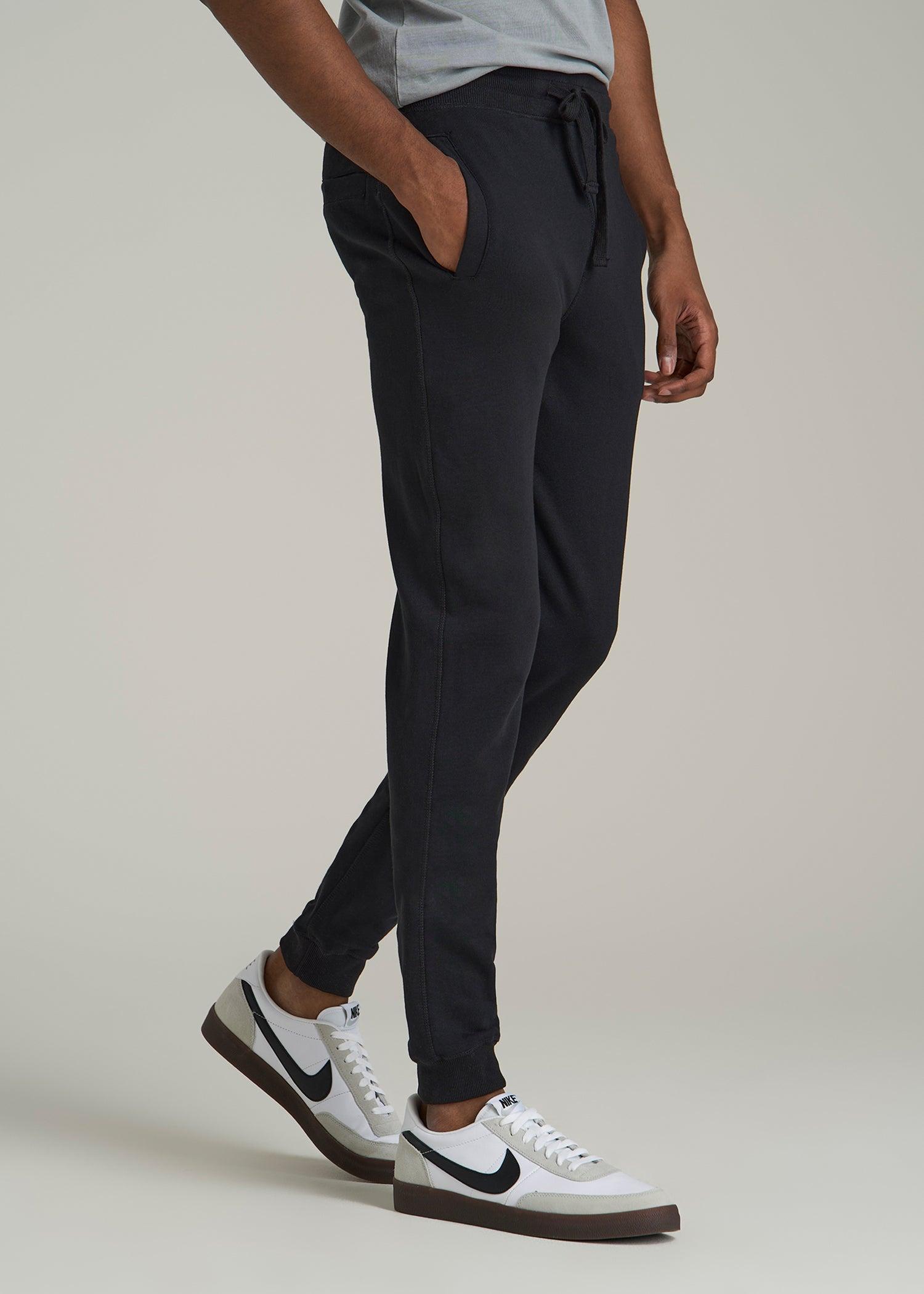 Wearever 2.0 French Terry Joggers for Tall Men in Black Product Image