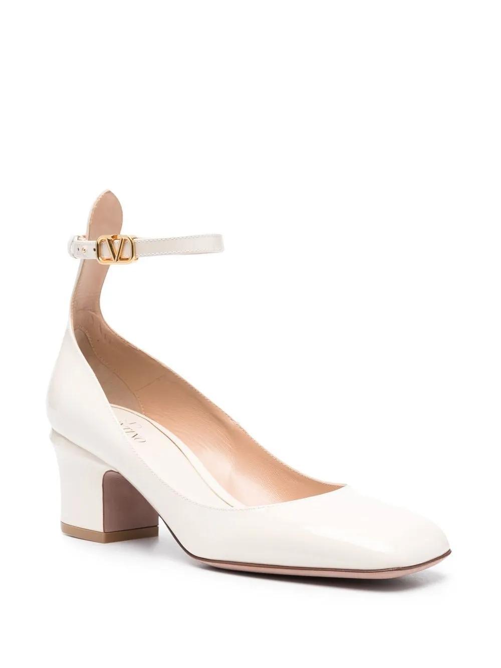 VALENTINO GARAVANI Tan-go 60mm Patent-leather Pumps In Neutrals Product Image