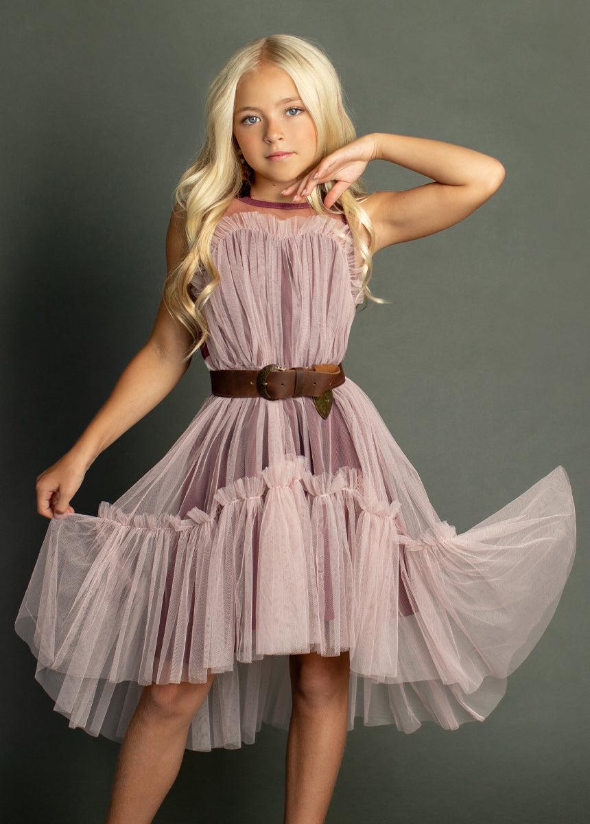 Loie Dress in Blush Girls Product Image