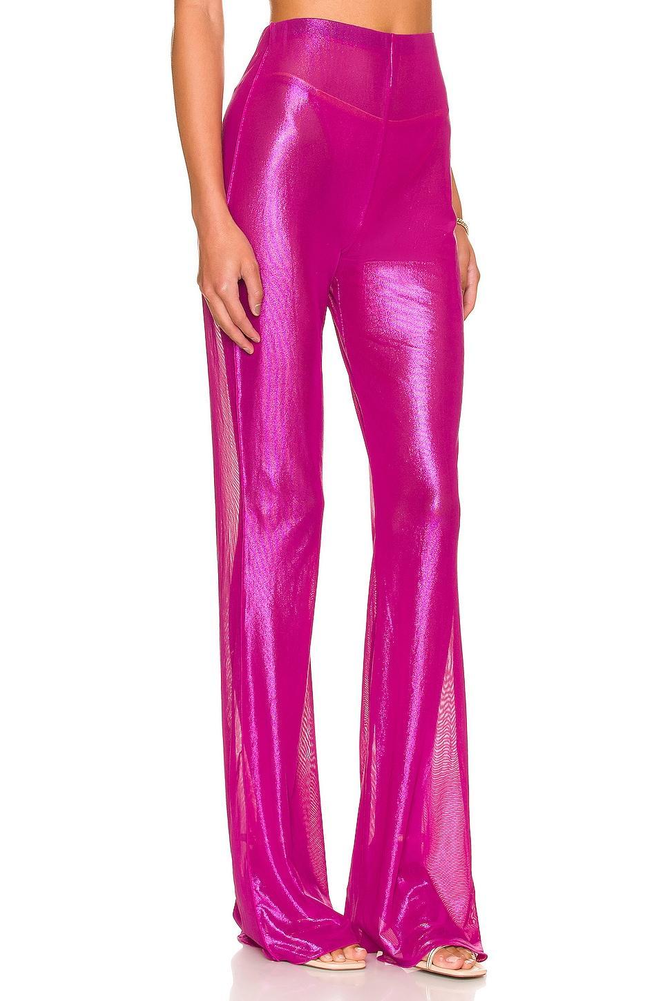 Lame Wide Leg Pant Product Image