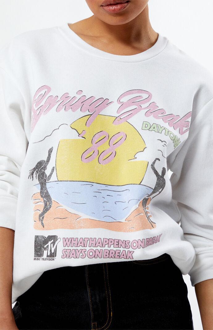 Ripple Junction Women's MTV Spring Break '88 Crew Neck Sweatshirt Product Image