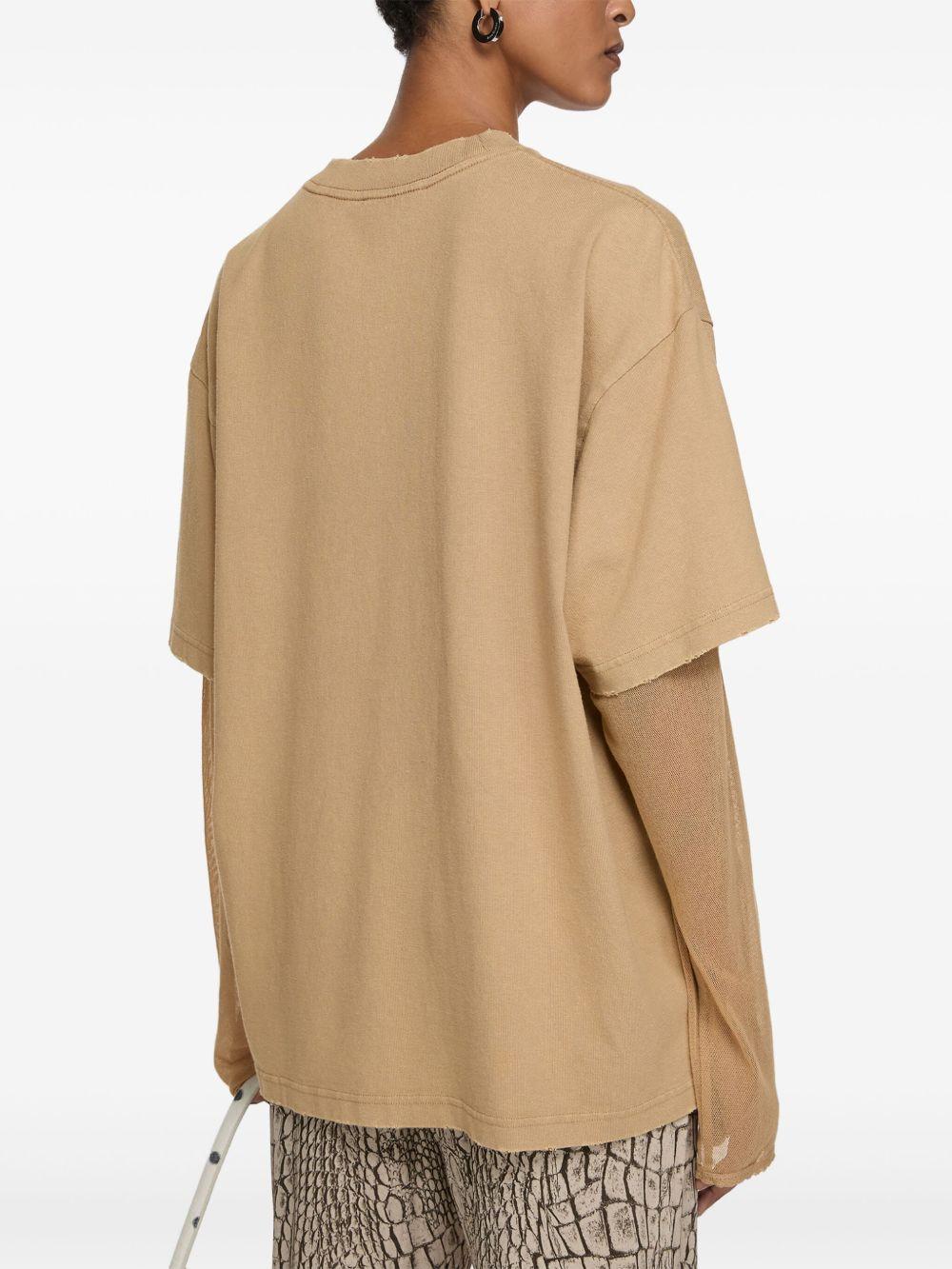 layered print T-shirt Product Image