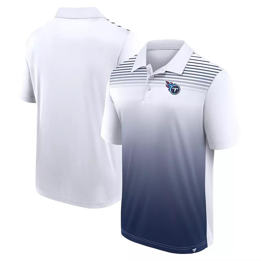 Men's White/Navy Denver Broncos Sandlot Game Polo, Size: 5XL Product Image