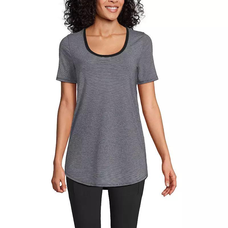 Womens Lands End Short Sleeve Tunic T-Shirt, Womens Product Image