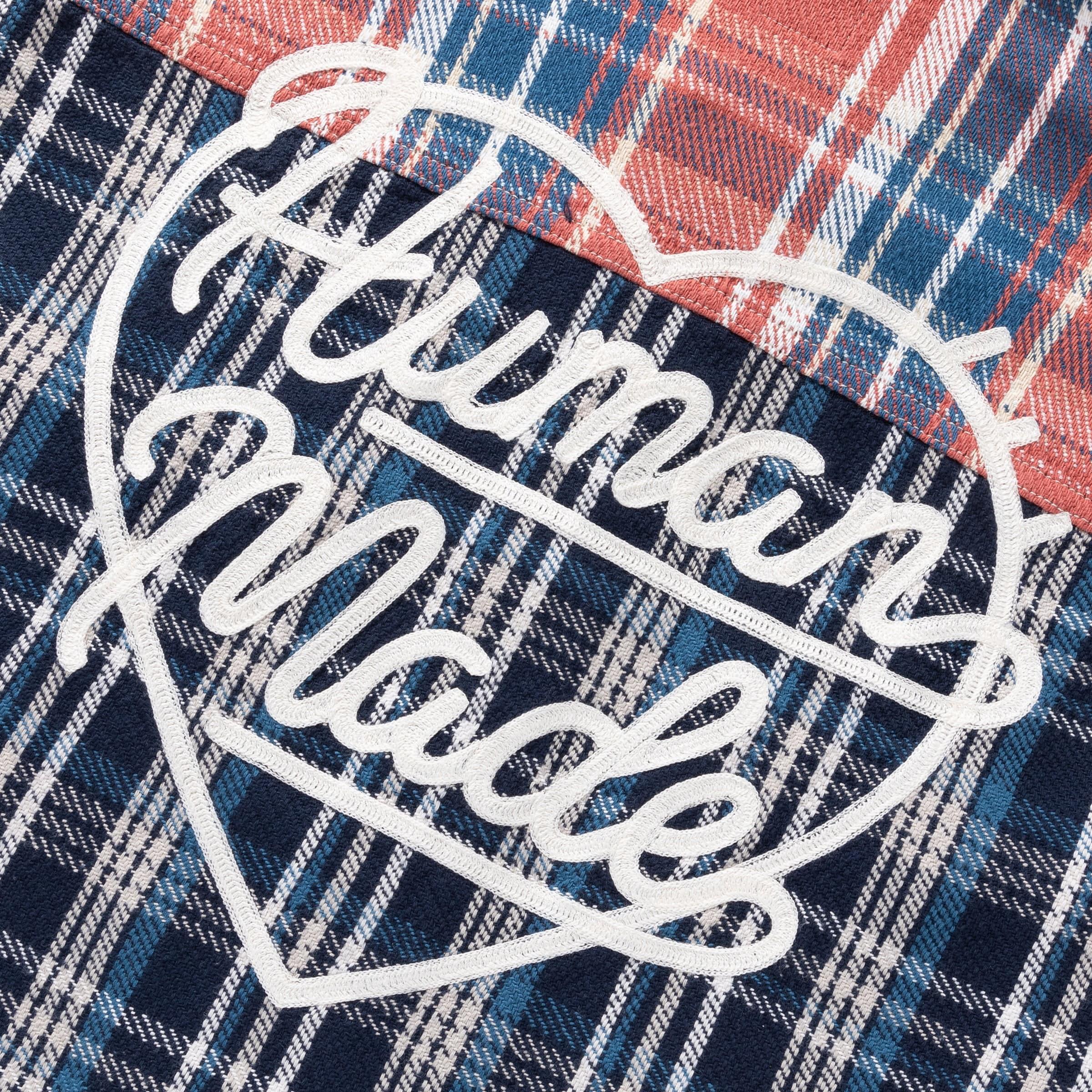 CRAZY CHECK SHIRT BLUE | Bodega Product Image