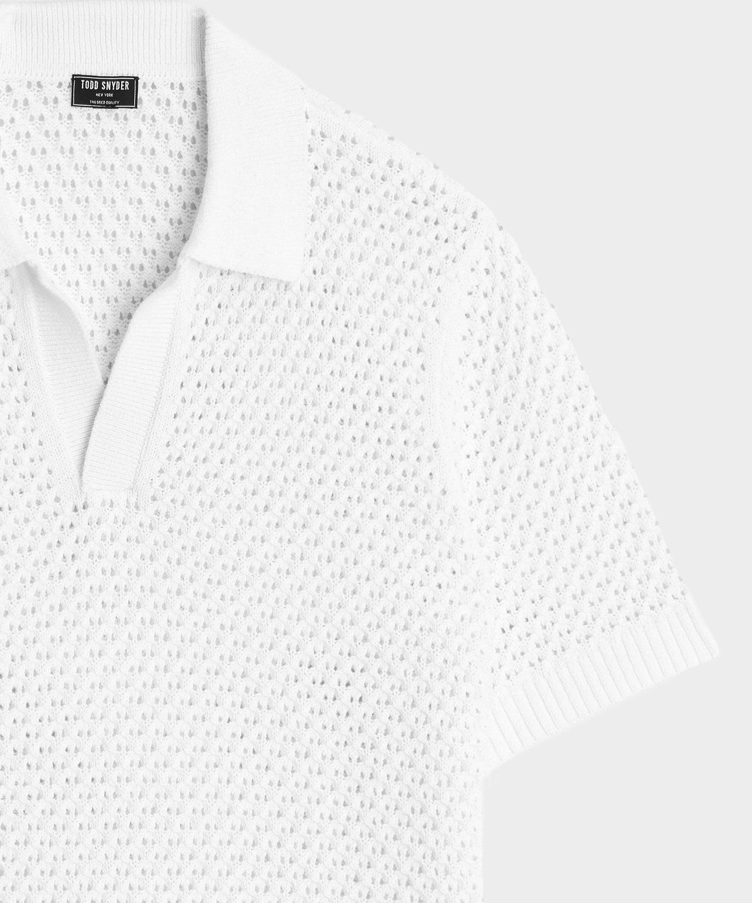 Relaxed Open-Knit Montauk Sweater Polo Product Image