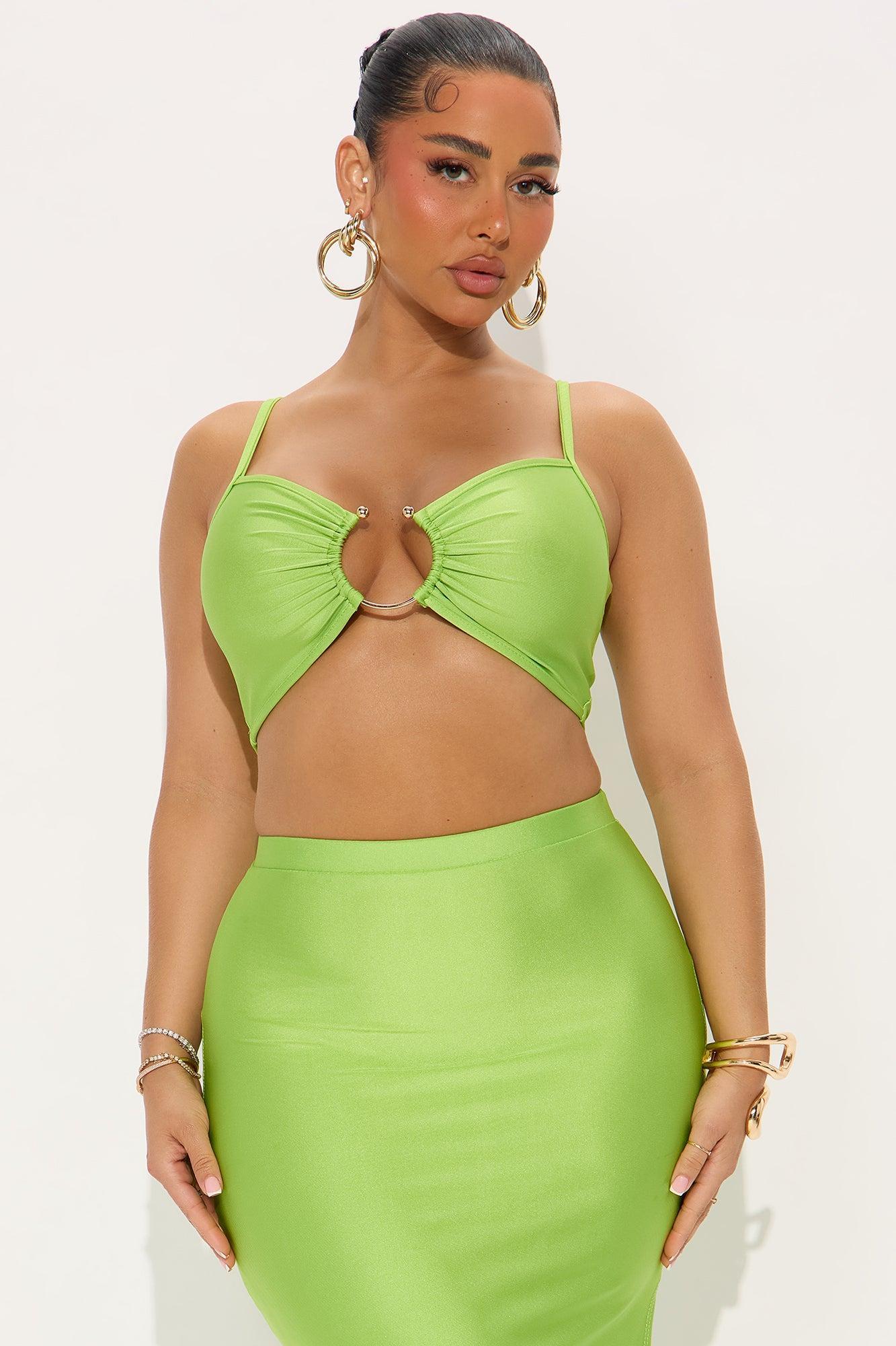 India Maxi Skirt Set - Green Product Image