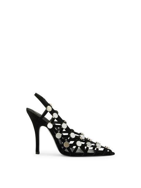 ''Grid'' black slingback Product Image