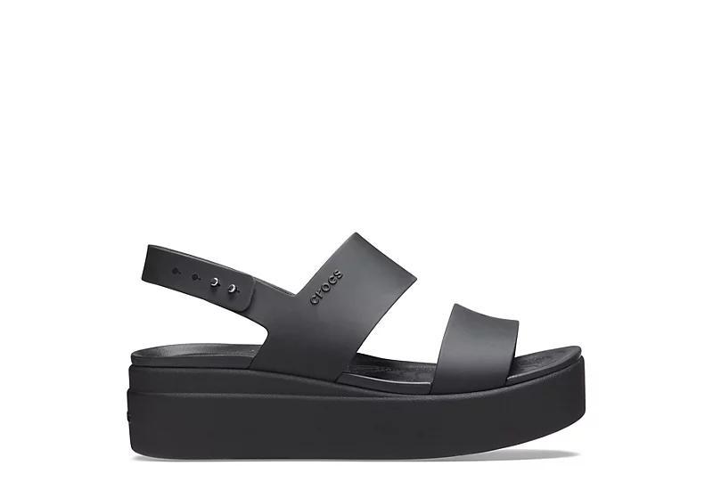 Crocs Womens Brooklyn Low Wedge Platform Sandals Product Image