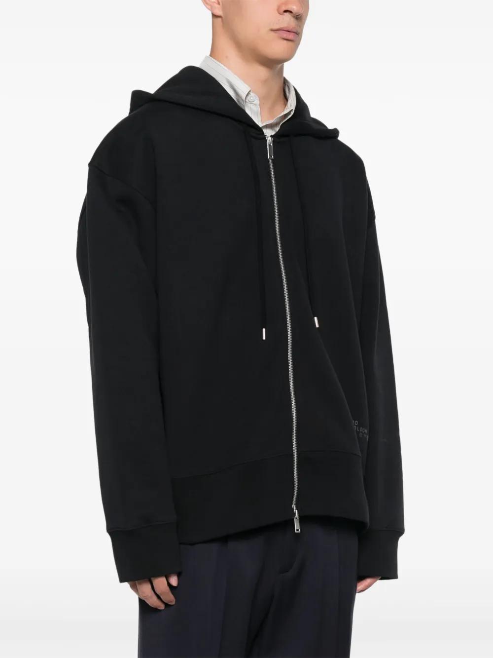 logo-print zip-up hoodie Product Image