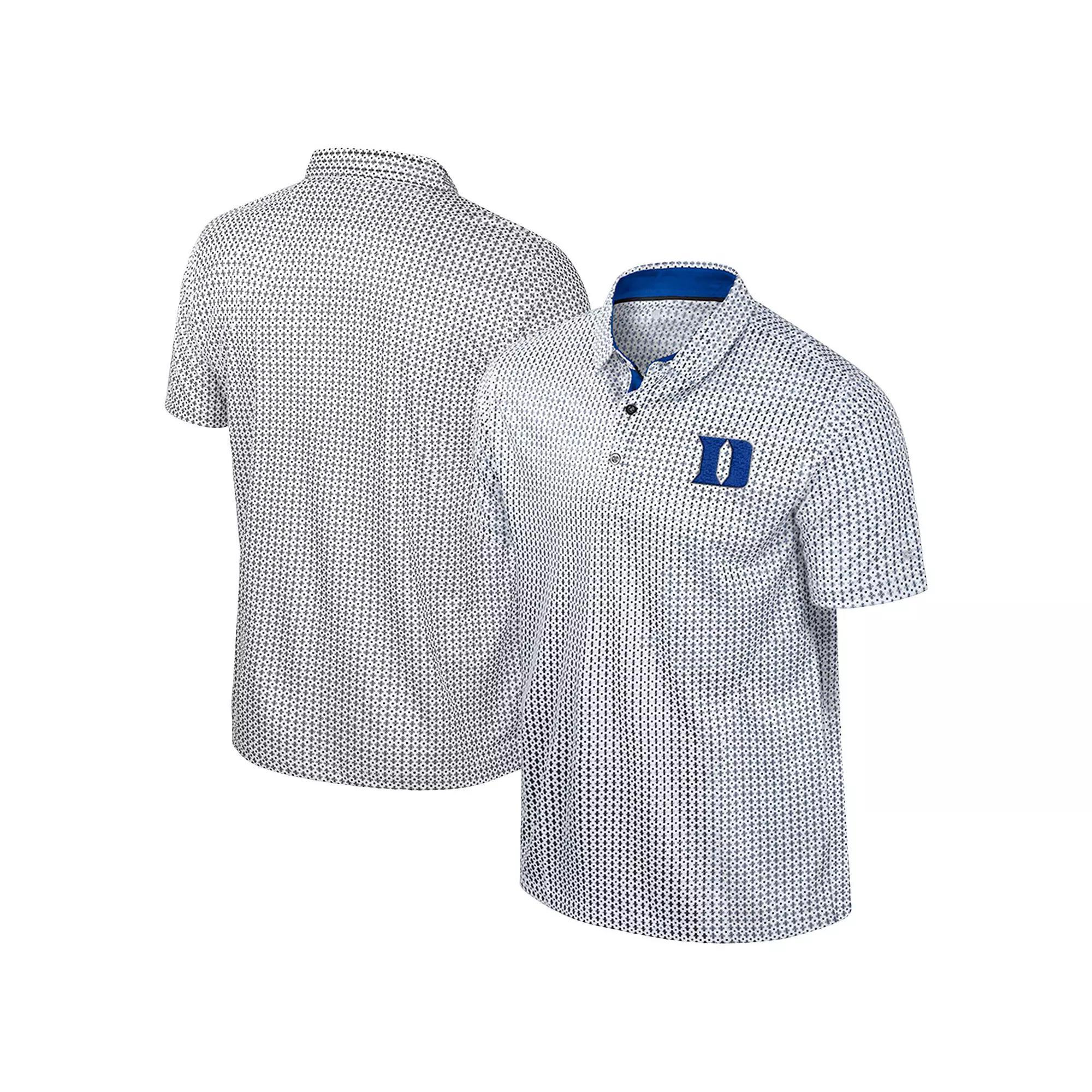 Men's Colosseum Black Duke Blue Devils Big & Tall Marty Rival Polo, Size: XLT Product Image