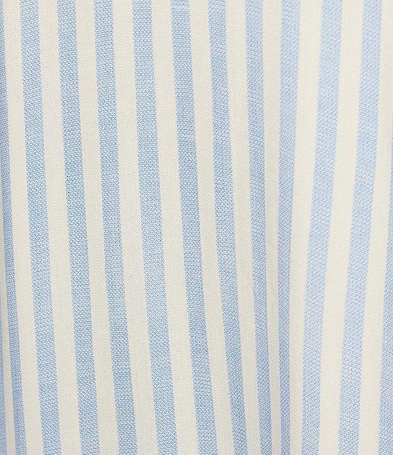 Blu Pepper Striped Square Neck Tie Shoulder Maxi Dress Product Image
