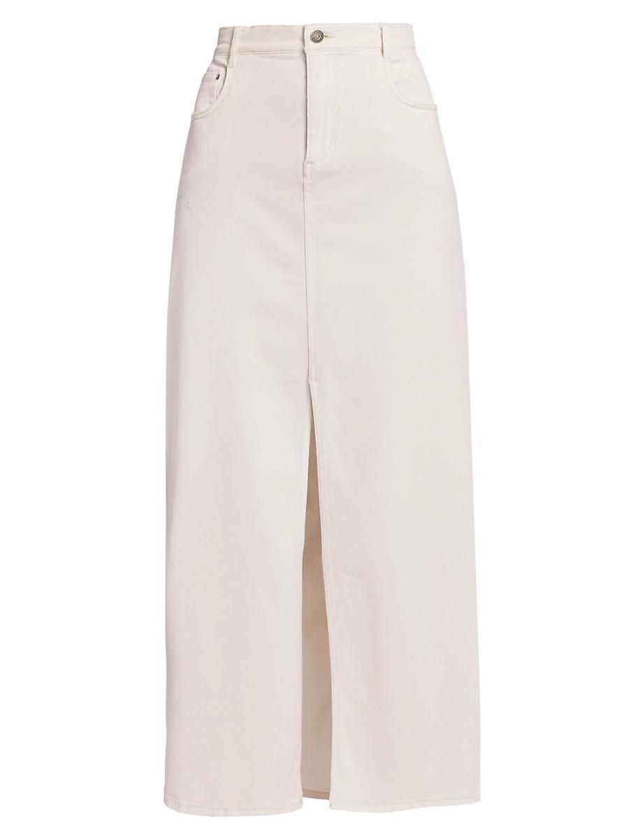 Womens Rhiannon Denim Maxi Skirt Product Image