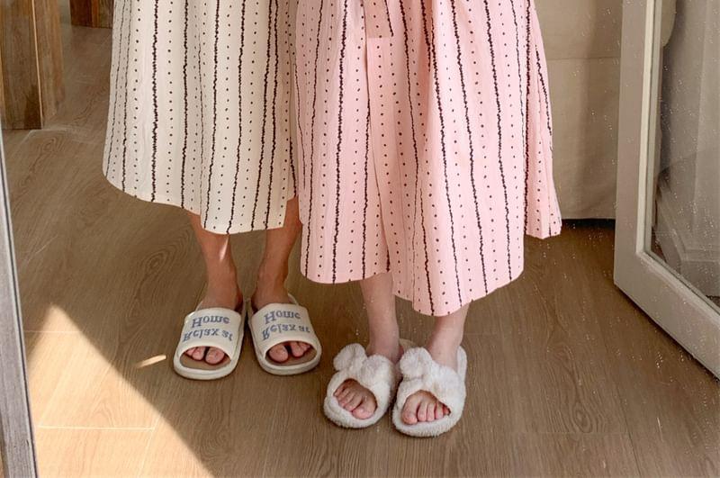 Couple Matching Patterned Print Pajama Robe Product Image