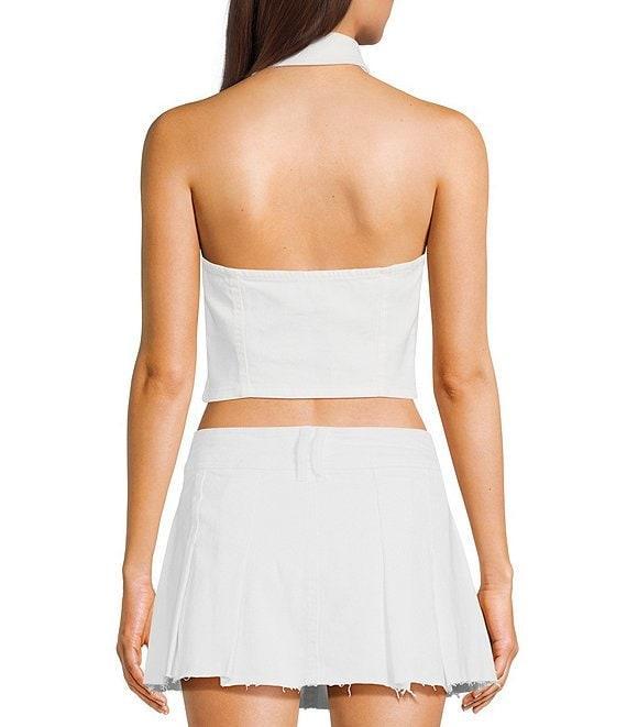 GB Denim Halter Coordinating Vest Product Image
